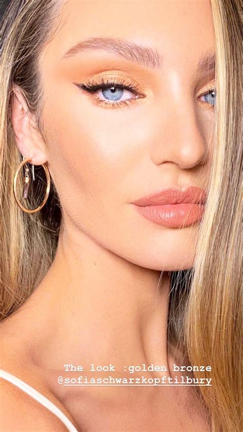 Candice Swanepoel Bronze Makeup Look Makeup Looks Models Makeup
