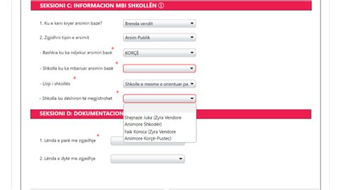 Mungojn Shkollat E Mesme Profesionale N Regjistrimin Nga E Albania