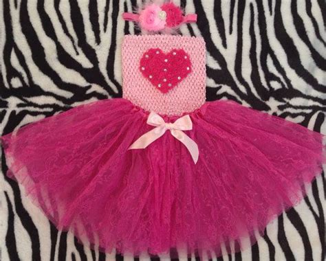 Valentines Day Tutu Hotpink Lace Tutu Set First By Babytrendzz