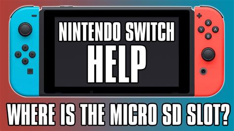 If you run out of space, you can copy over all the data to a larger microsd card. Nintendo Switch Help - Where Is The he Micro SD Card Slot? - YouTube