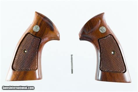 Smith And Wesson K Frame Target Grips Goncalo Alves Mint 1970s