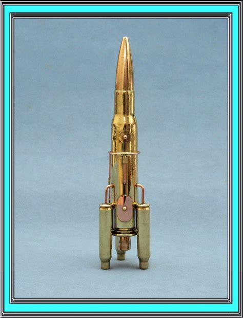 Steampunk Rocket Ship Made From Bullets Bullet Casing Art Bullet