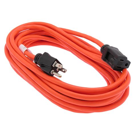 Power Extension Cord Outdoor Rated Orange 16awg 25ft