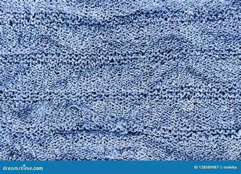 Natural Woolen Fabric Fragment Knitted Texture Closeup Warm Yarn