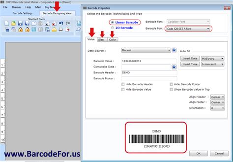Design Readable Barcodes - Barcode Label Creator Application
