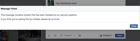 Facebook Blocks Links To Bs Detector Fake News Warning Plugin