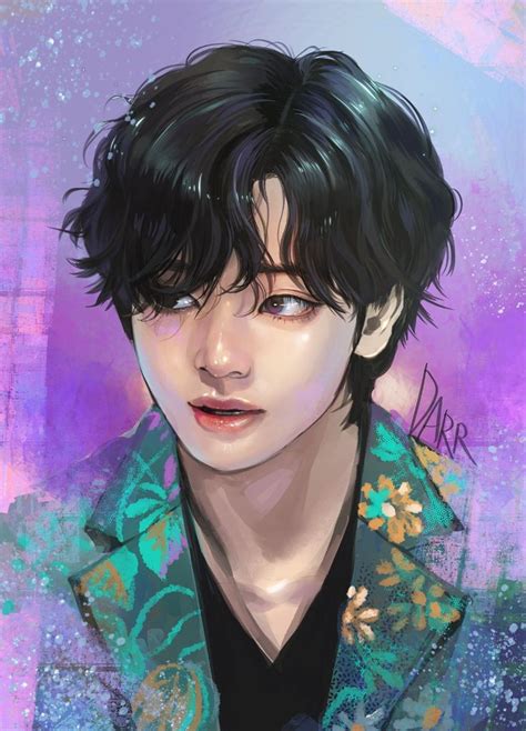 ⊰ ‧˚‧taehyung  wallpapers ༄. 최다르DARR on in 2020 | Taehyung fanart, Bts fanart, Bts drawings
