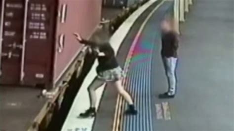 Woman Jumps Onto Moving Freight Train Cnn Video