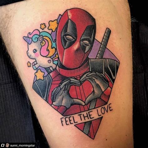 South park thigh cartoon guys tattoo guys cartoon tattoo design ideas cool deadpool shaded ink male video game tattoo UPDATED: 30+ Deadpool Tattoos with Attitude (September ...