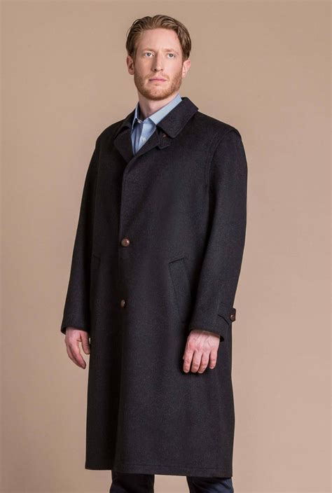 Richard Mens Full Length Cashmere Overcoat 100 Pure Rw Robert W