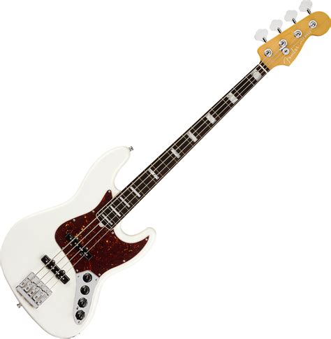 Fender American Ultra Jazz Bass Usa Rw Arctic Pearl Basse
