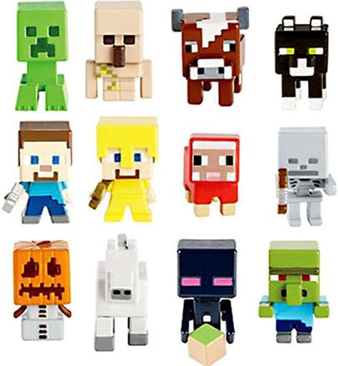 Minecraft Grass Series 1 Set Of 12 Mini Figures Loose Mattel Toys Toywiz