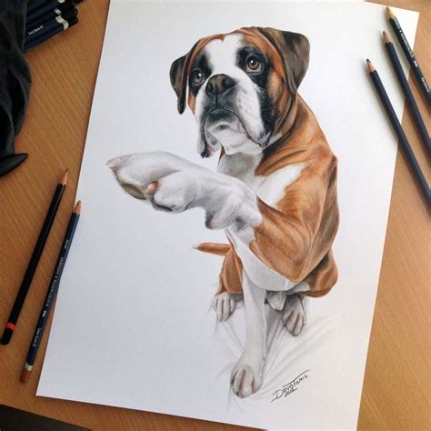 Dog Color Pencil Drawing By Atomiccircus On Deviantart Colored Pencil