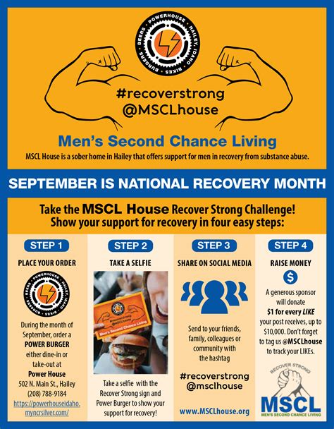 September For National Recovery Month Mscl House