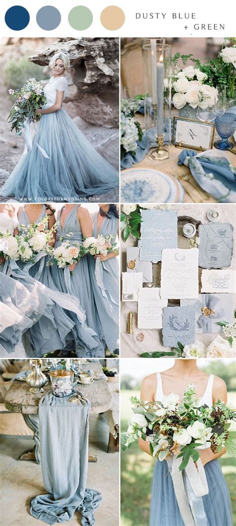 10 Dusty Blue Wedding Color Combinations For 2021 Colors