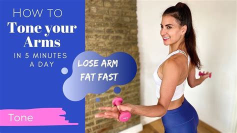 How To Tone Up Your Arms In 5 Minutes A Day Lose Arm Fat Fast Youtube