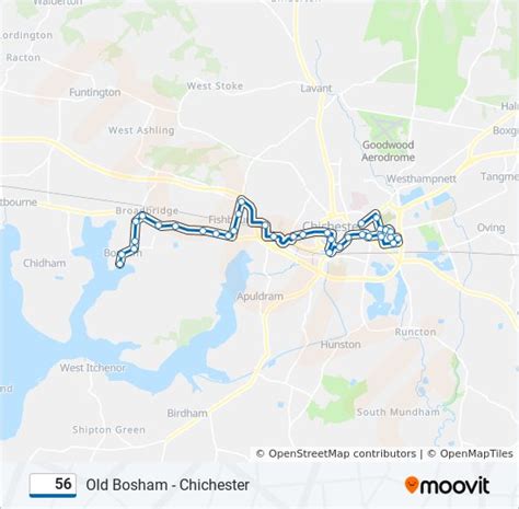 56 Route Schedules Stops And Maps Bosham Updated