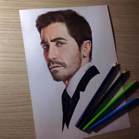 Pedrolopesart Jake Gyllenhaal Drawings Celebrity Portrait