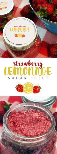 Strawberry Lemonade Sugar Scrub With Free Printable Label The Cottage