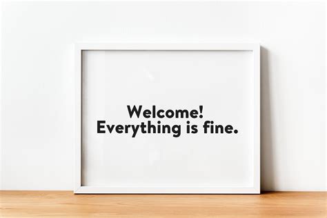The Good Place Welcome Everything Is Fine Quote Print Instant