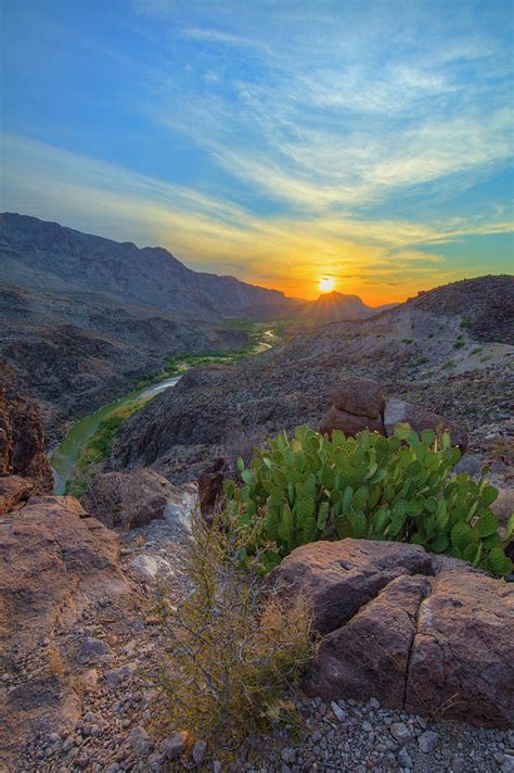Sunset Over Big Bend And The Rio Grande 2 Photograph By Rob Greebon