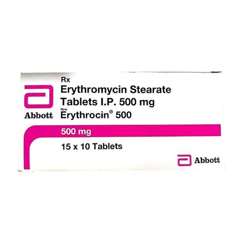 Erythromycin Tablets 500 Mg At Rs 80box Erythromycin Tablet In Surat