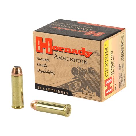 9077 Hornady Custom 41 Magnum 210 Grain Xtp Omaha Outdoors