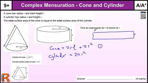 How To Calculate The Surface Area Of Cylinder In The Figure Above