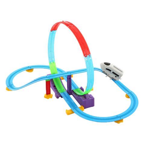 Flexible Assembly Track Toy Vehicles Electric Track Rail