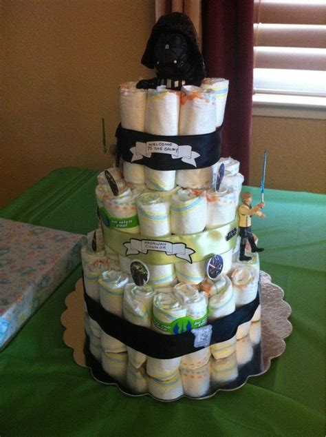 The Star Wars Diaper Cake My Mom Put Together For Our Baby Shower