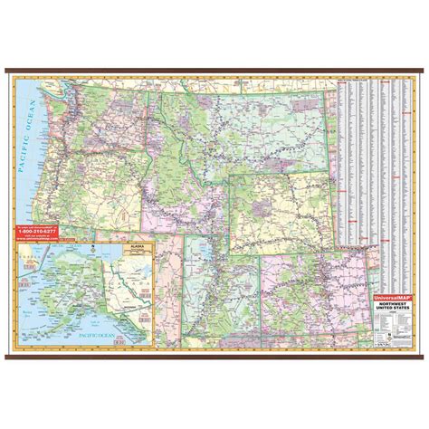 Us North West Wall Map Shop United States Wall Maps