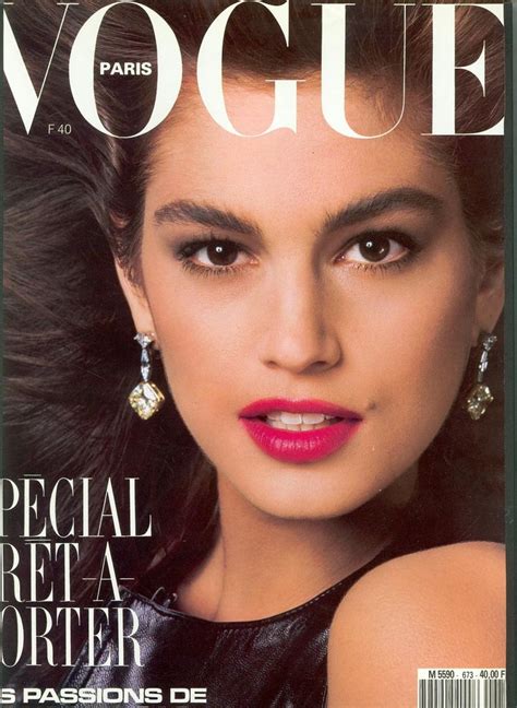 Cindy Crawford Throughout The Years In Vogue Vogue Covers Vintage
