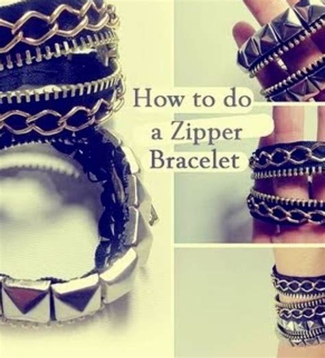 Diy Adorable Zipper Bracelets Zipper Bracelet Diy Zipper Jewelry