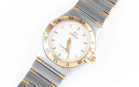 Omega Constellation Quartz Watch In Steel And Gold Watches Wrist