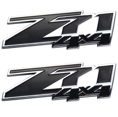 Buy Oll 2pcs Z71 4x4 Emblems Badges 3d Plastic Decal Emblems For Chevy