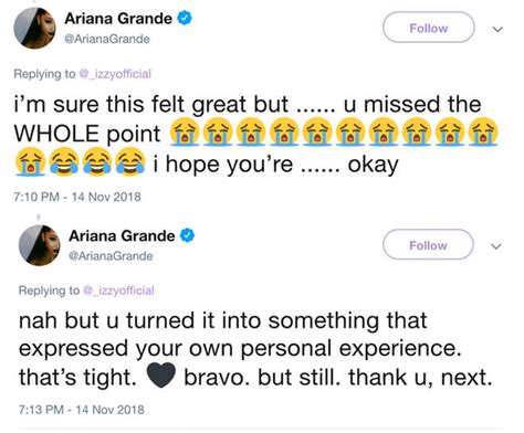 Ariana Grande Posts Sassy Response To Fans Male Version Of Thank U
