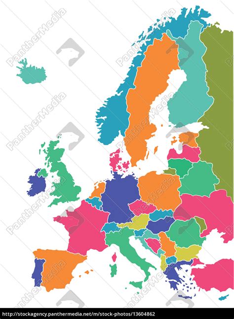 Europe sales map, labelled countries, instant download, printable, a4 pdf, . Europakarte A4 Zum Ausdrucken : Ringkalender-Einlagen zum ...
