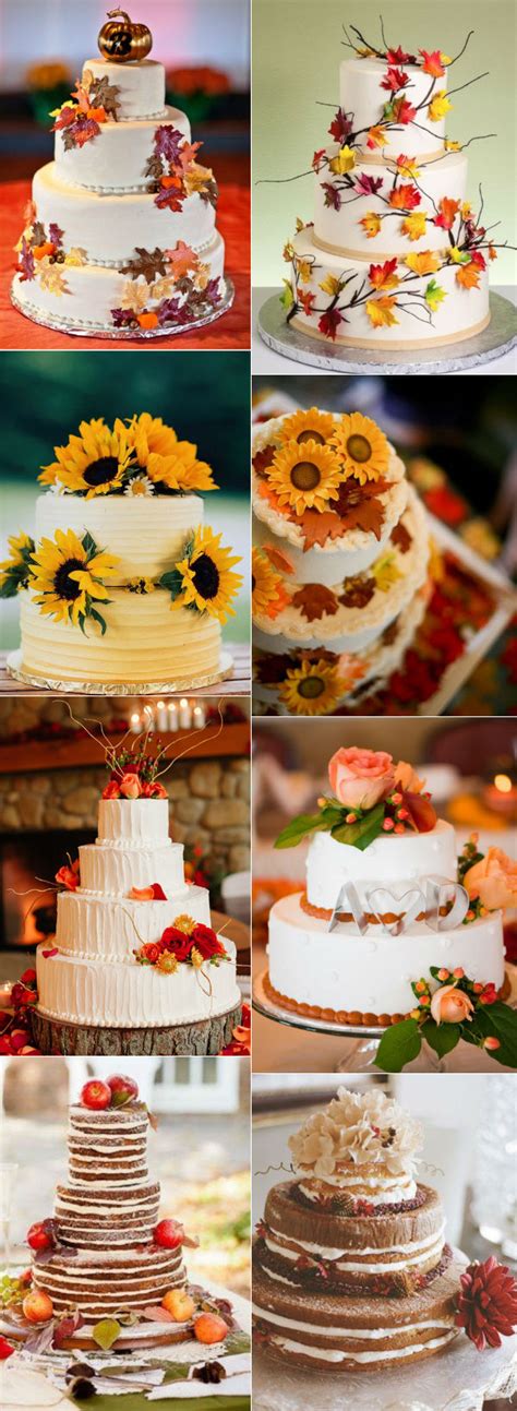 Rustic Fall Wedding Cakes