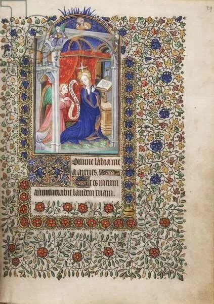 Prints Of Ms Widener F R Annunciation From A Book Of Hours Use