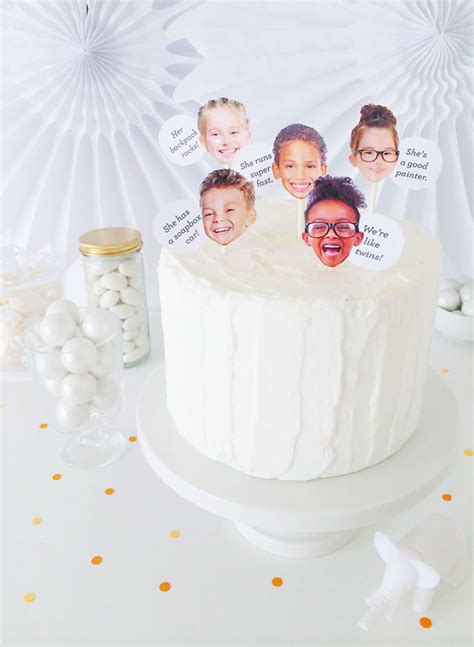 Diy Kids Say Birthday Cake Toppers