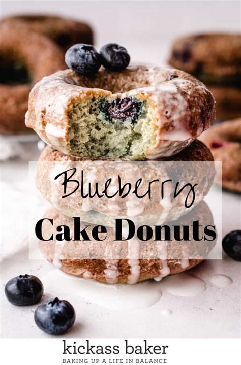 Easy Blueberry Cake Donuts Kickass Baker