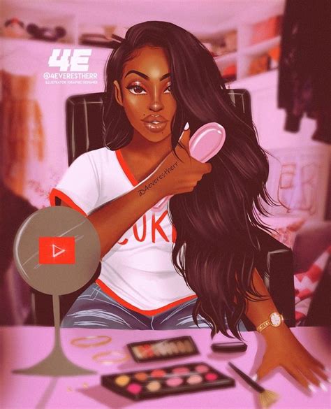 Perfect Beauty Art — 4everestherr Black Girl Cartoon Black Girl Art Drawings Of Black Girls