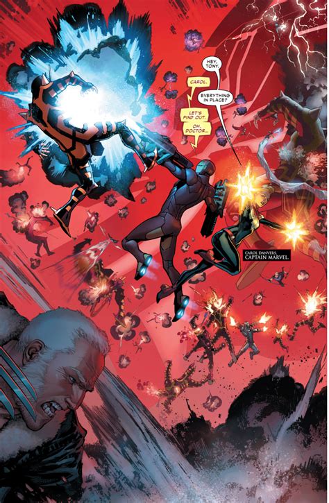 The Avengers X Men Ultimates And Inhumans Vs A Celestial Comicnewbies