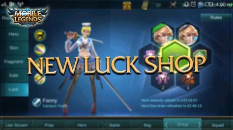 Mobile Legends New Luck Shop Feature Youtube