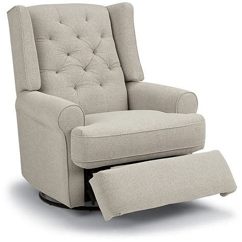 Best Chairs® Storytime Series Finley Swivel Glider Recliner In Stone