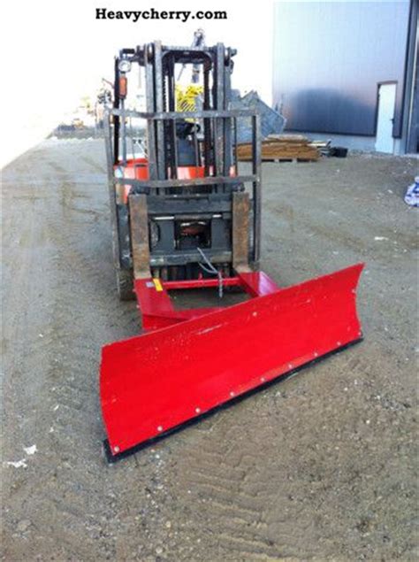 linde snow plow wide swivel front mounted