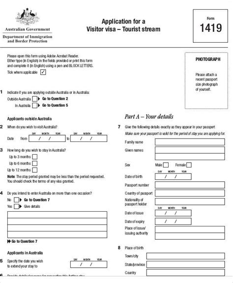 Uk Holiday Visa Application Form