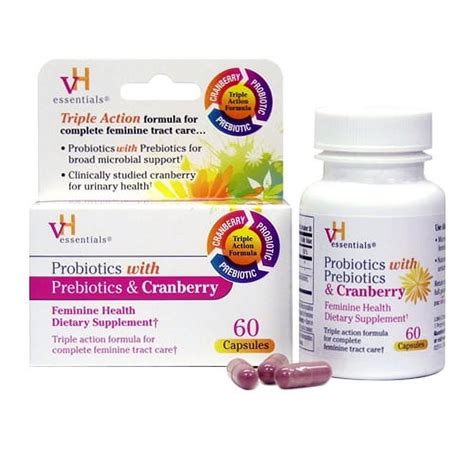 Vh Essentials Probiotics With Prebiotics And Cranberry Feminine Health