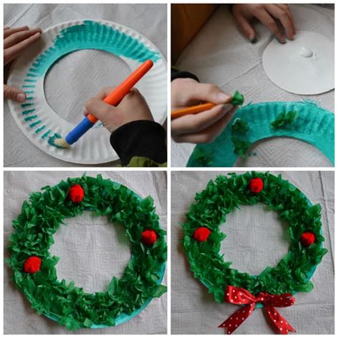 Maybe you would like to learn more about one of these? Easy Craft for Kids: Paper Plate Christmas Wreath | Play ...