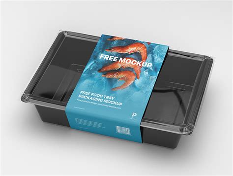Free Food Tray Packaging Mockup Ocean Mockups
